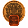 Coupelle bois padouk gravée — Motif Éléphant Ndop | Wouley