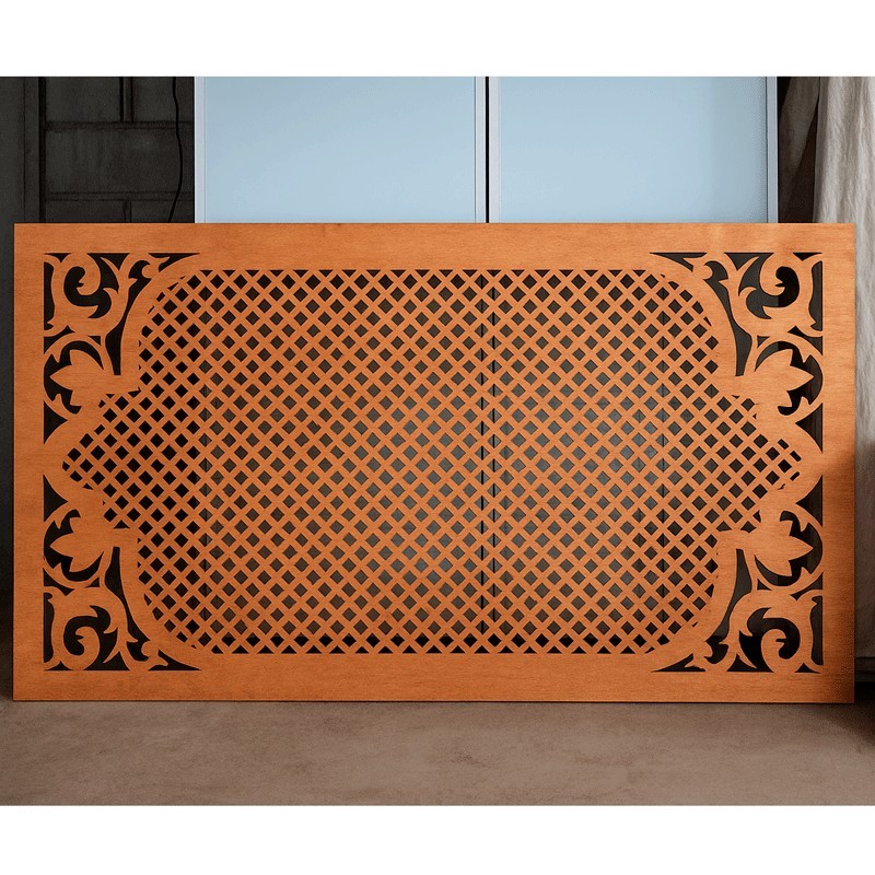 Panneau décoratif ajouré en bois – Fabrication artisanale CNC | WOULEY