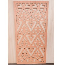 Panneau décoratif ajouré en bois – Fabrication artisanale CNC | WOULEY