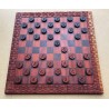 Damier Nea Onnim Padouk & Wengé 38×38 — Pièce d'art Adinkra | Wouley