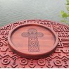 Bamileke Elephant Mask Wood Catchall Tray — Padouk / Movingui | Wouley