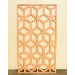 Panneau décoratif ajouré en bois – Fabrication artisanale CNC | WOULEY