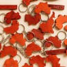 Porte-clé Afrique en bois artisanal – Accessoire unique WOULEY