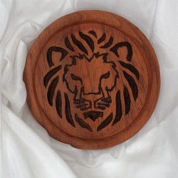 Sous-verre en bois gravure animalière | Artisanat WOULEY