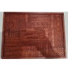 Plateau en bois gravé artisanal | Design ethnique africain | WOULEY