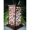 Luminaire décoratif en bois sculpté | Design artisanal
