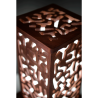 Luminaire décoratif en bois sculpté | Design artisanal