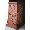 Luminaire décoratif en bois sculpté | Design artisanal