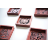 Coupelle bois sculpté premium WOULEY – service apéritif - Vide-poche design motifs animaux